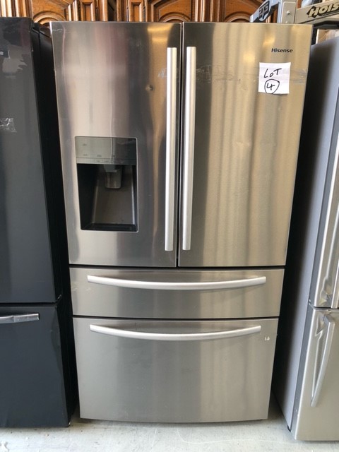 Hisense 701l French Door Fridge Hr6fdff701sw Auction (0004-2555862 