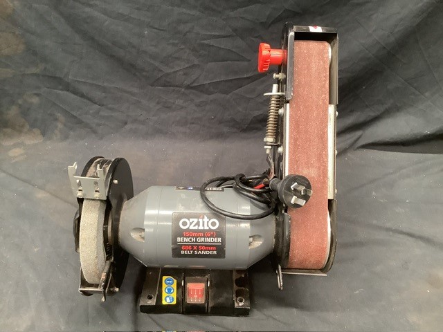 Ozito 150mm Bench Grinder/686x50mm Belt Sander Auction (0008-9045805 ...