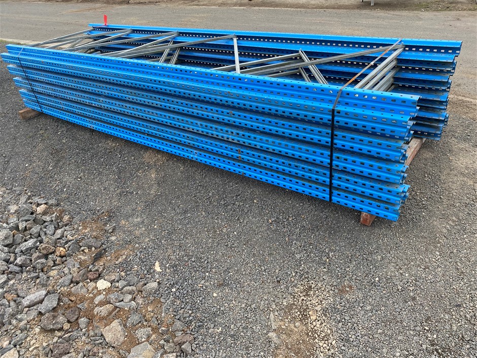 No Reserve Large Quantity of Pallet Racking Uprights - Vic