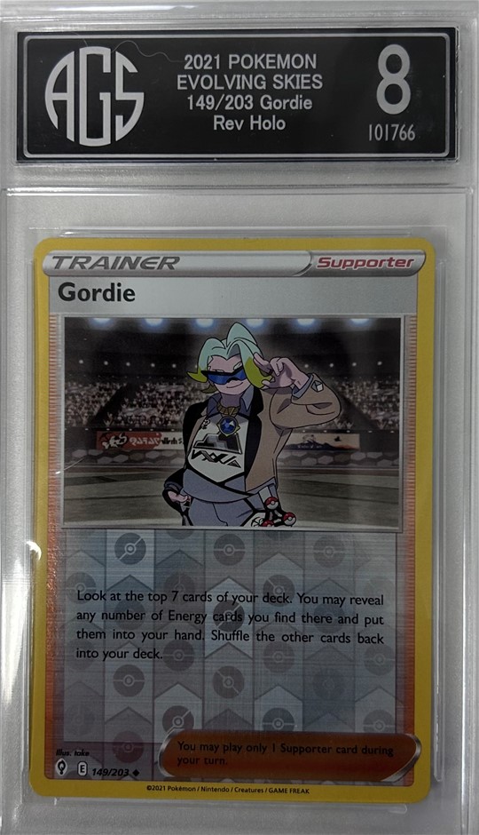 2021 Pokemon Evolving Skies 149/203 Gordie Rev Holo Trading Card Auction  (0449-2556092) | Grays Australia