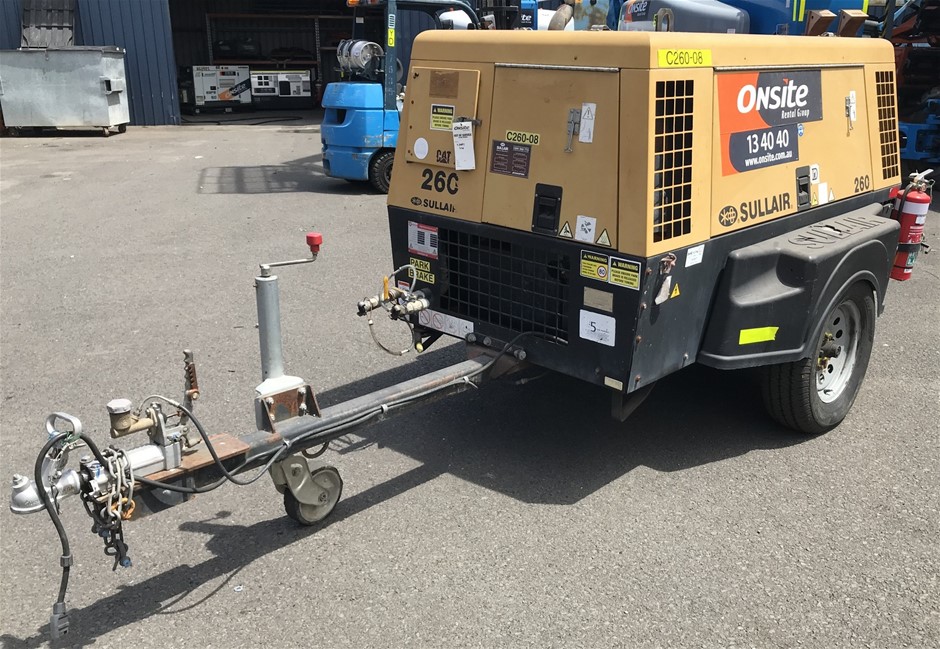 2013 Sullair DPQ260s Compressor 260cfm Diesel (Wollongong) Auction