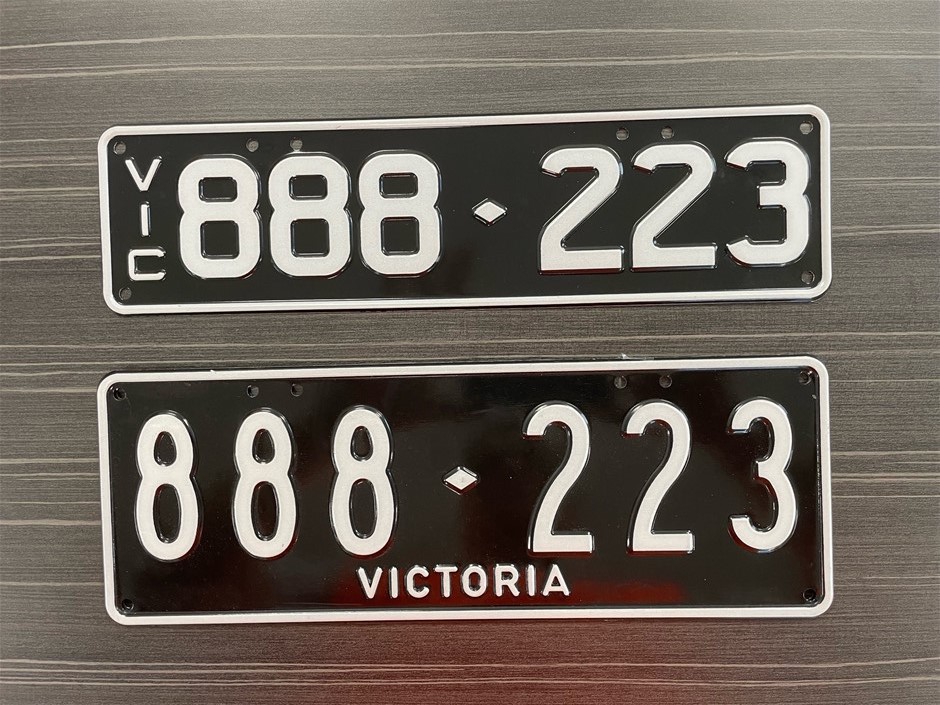 888223 (Custom Victorian) Number Plates Auction (000120084429) Grays Australia