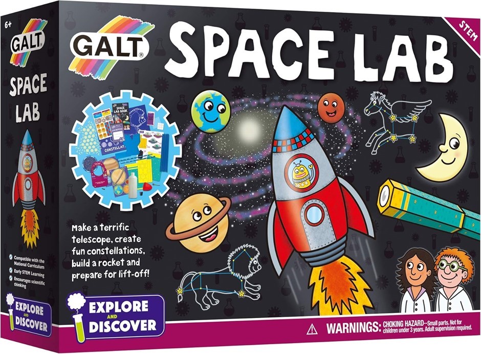 GALT Toys Space Lab, Creative and Inteactive Science Kit, Multicolour.