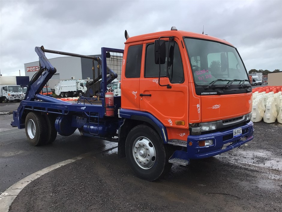 1998 Nissan  PKC310 4 x 2 Skip Bin Truck - Vic