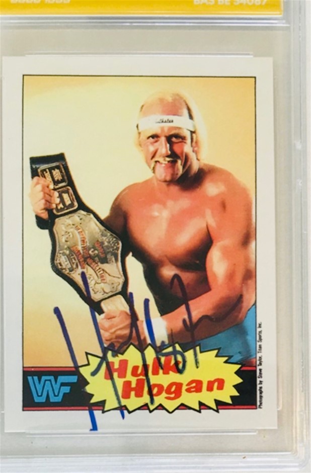 Hulk Hogan signed encapsulated graded card Auction (0109-8018099 ...