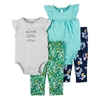 2 x CARTER'S Baby's 4pc Clothing Set, Size 12M, Floral, 1N326310.  Buyers N