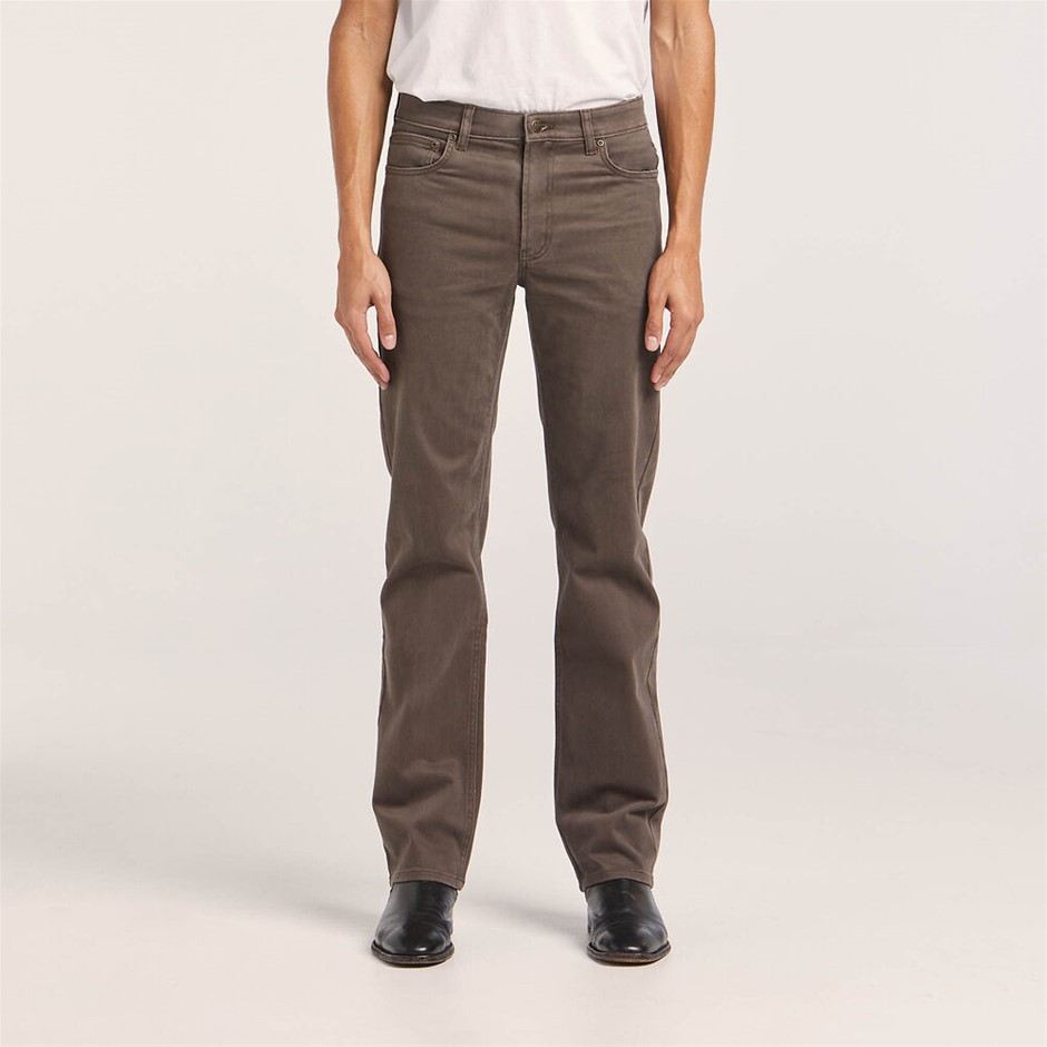 RIDERS BY LEE Men's Straight Stretch Moleskin Jean, Size 44, Cotton