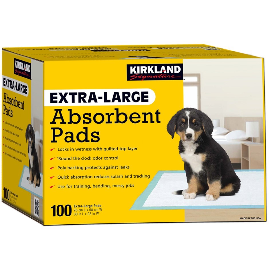 SIGNATURE 100pc Extra-Large Absorbent Puppy Pads, 70cm L x 58cm W. N.B: Not