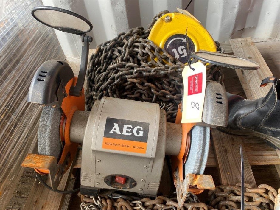 AEG ABG5520 Double Bench Grinder Auction (00085055127) Grays Australia