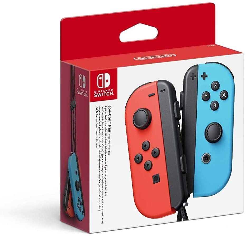 NINTENDO SWITCH Joy-Con Pair, Red/Blue.  Buyers Note - Discount Freight Rat