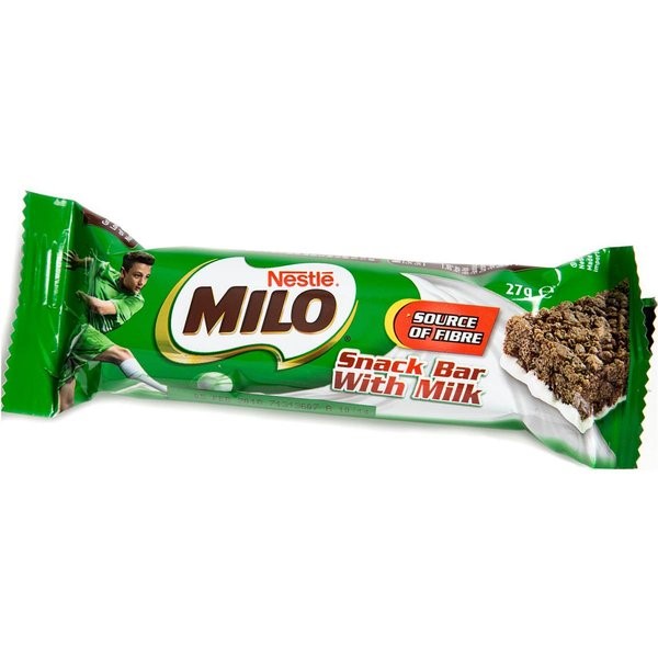 54 X Milo Snack Bars Dipped In White Chocolate 27g Best Before 07