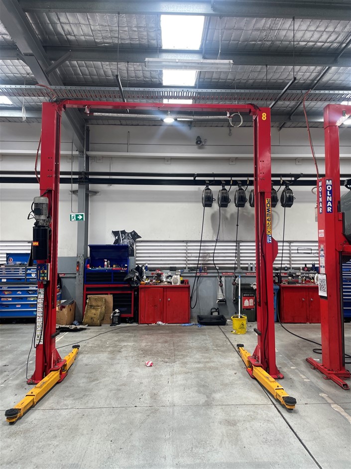 20072008 PowerRex SL2900F 2 Post Overhead Hoist Auction (00013028017