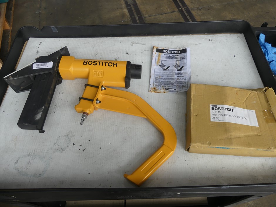 1 x Pneumatic flooring nailer Bostich brand model m111 with Auction ...