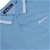 BEN SHERMAN Men's Polo, Size 2XL, 100% Cotton, Blue w/ White Tipping (B21),