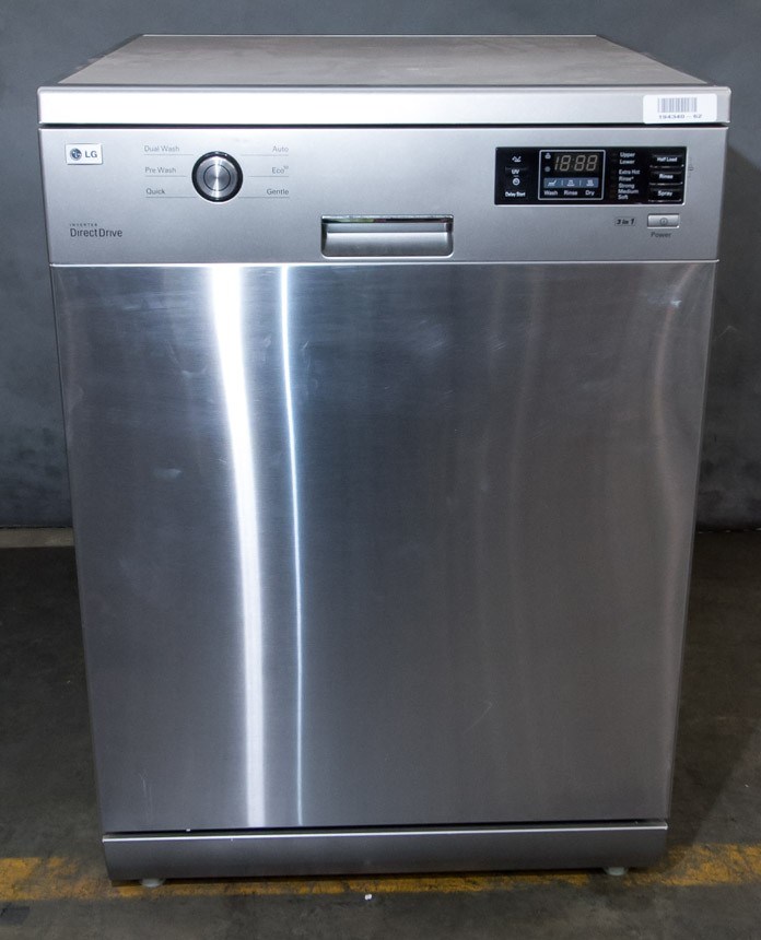 LG Direct Drive Dishwasher, stainless steel, Model LD1420T2. Note