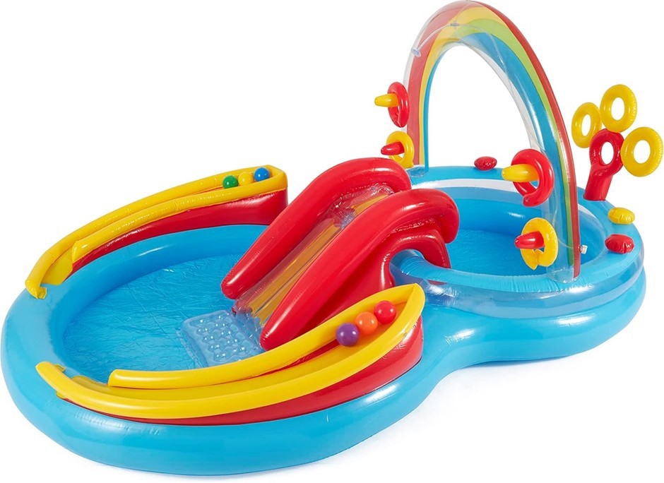 INTEX RAINBOW RING PLAY CENTER Inflatable Water Play Center.