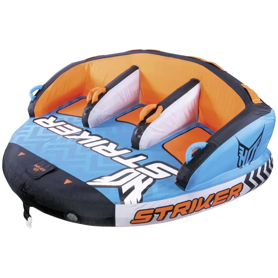 HO Sports Striker 3 Person Towable Float w/ Inflator Pump, 22662305. NB: Co