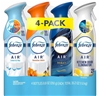 Pack of 4 FEBREZE Air Refreshers, Variety Pack. NB: Damaged packaging.