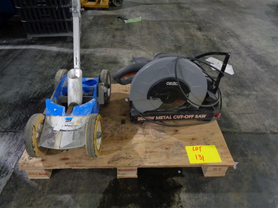 Metal Cut off Saw Ozito & Line Marker Auction (01315055495) Grays Australia