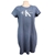 CALVIN KLEIN JEANS Women's CK T-Shirt Dress, Size L, Pima Cotton/Modal/Elas