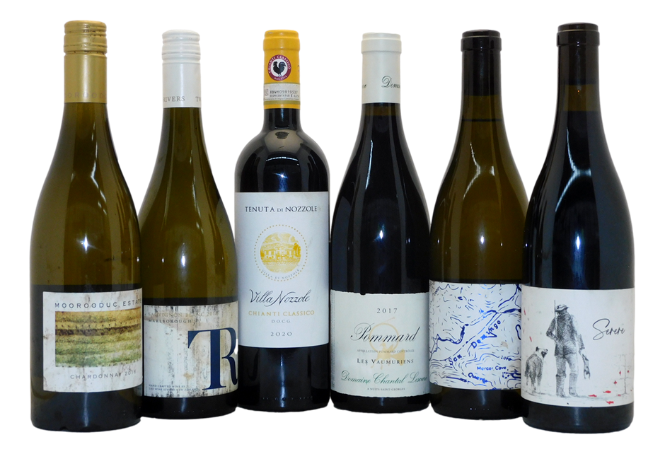 Mixed Red & White Wine Pack (6x 750mL) MultiRegion Auction (0031