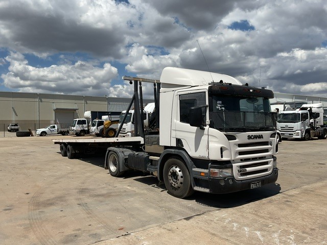 Scania P310 4 x 2 Prime Mover Truck & Beavertail Trailer