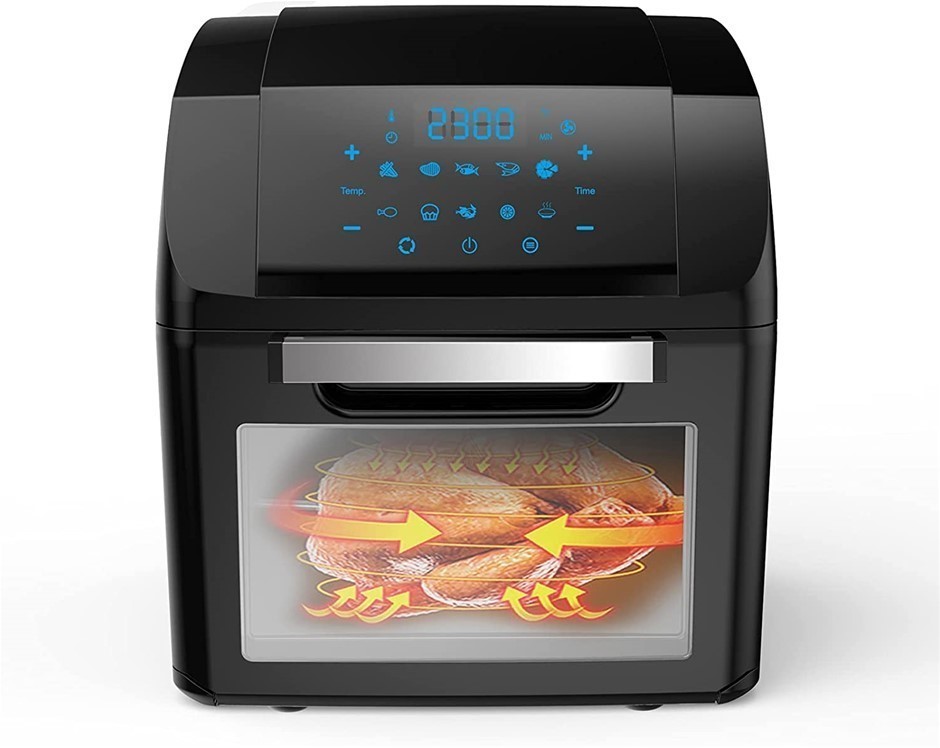 KITCHEN COUTURE Air Fryer 14L Multifunctional Digital Display, Black.