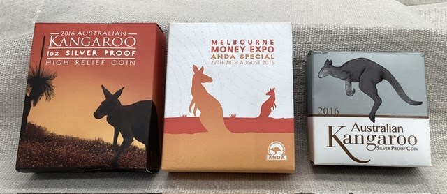 A Small collection Of Australian Kangaroos , Silver Proof Coins Auction ...