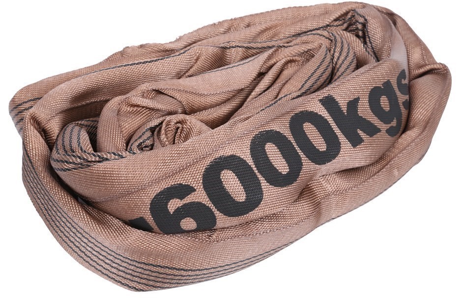 Round Lifting Sling, WLL 6,000kg x 2M (With Test Cert).  Buyers Note - Disc