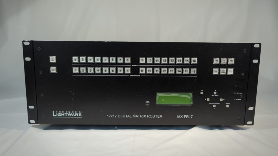 Visual Engineering Lightware 17x17 Digital Matrix Router MX-FR17 ...