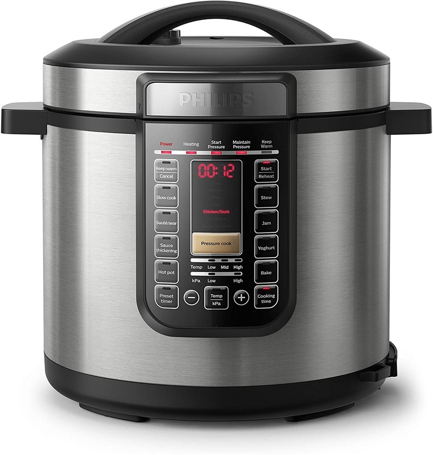 PHILIPS All in One Multi Cooker, 8L Capacity, Silver, Model: HD2238/72. NB: