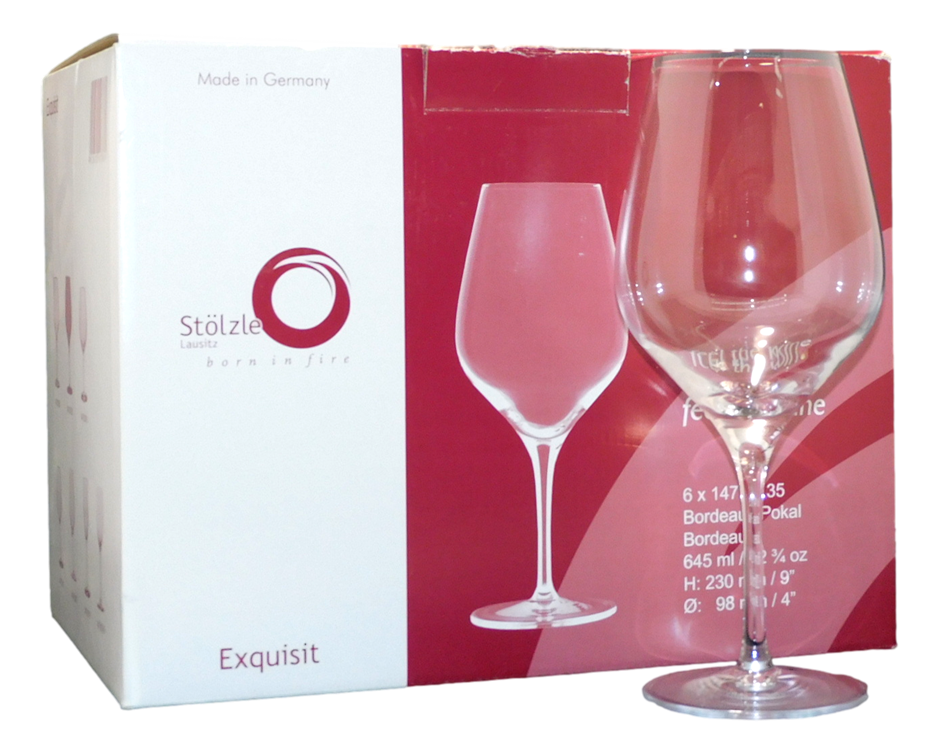 Stolzle Exquisit l Red Wine Glasses (2x 6 Packs) Auction (0019-10727781 ...