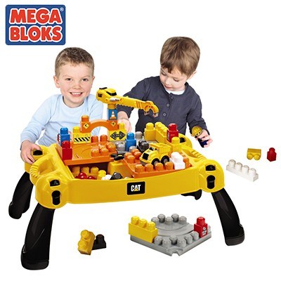 Mega bloks caterpillar table construction deals site