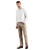 LEVI'S 505 Regular Straight Twill Pants, Size 34x32, 100% Cotton, Timberwol