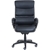 TRUE WELLNESS Mobile High Back Executive Office Chair, Black Upholstered wi