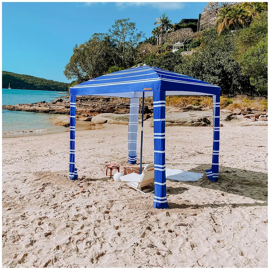 COCONUT GROVE Beach Cabana, Blue White, Model CGBCAL23, W 2000 x H 2000