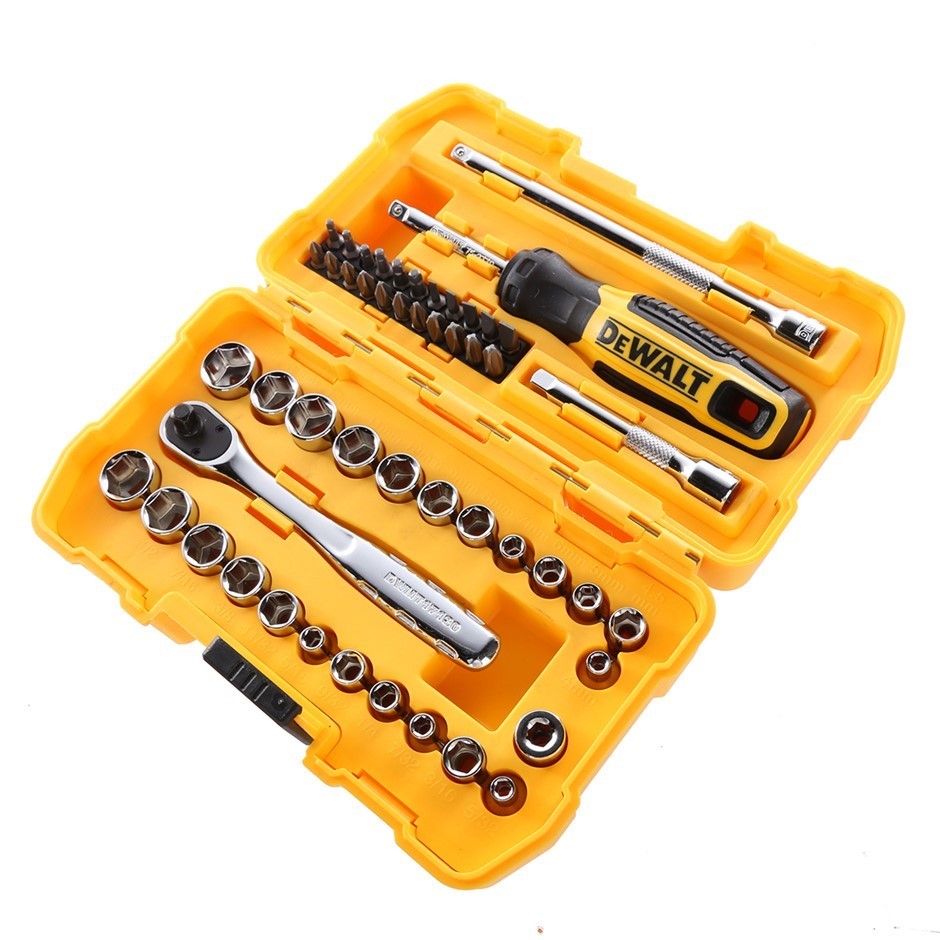 DeWALT 50pc 1/4ins Socket & Bit Set.