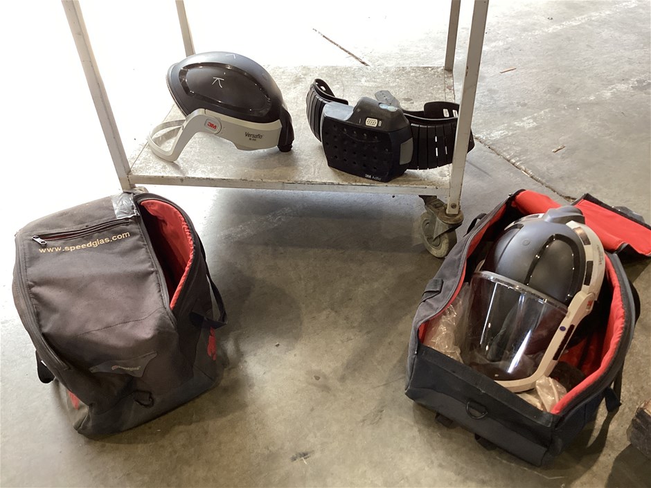 3M Speedglas Versaflo M-300,Shield And Safety Helmet With Adflo, Qty x 2