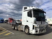 2017 Mercedes Actros 6 x 4 Prime Mover Truck