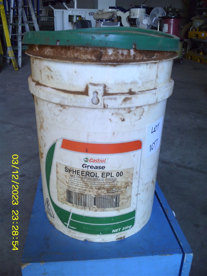 Castrol Grease Spheerol EPL00 Multipurpose NGLI00 Grease Auction (0107 ...