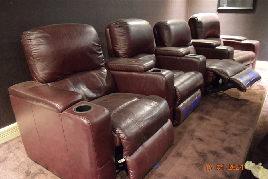 Theatre Room Recliners, Cabinets, Ceramics & Homewares
