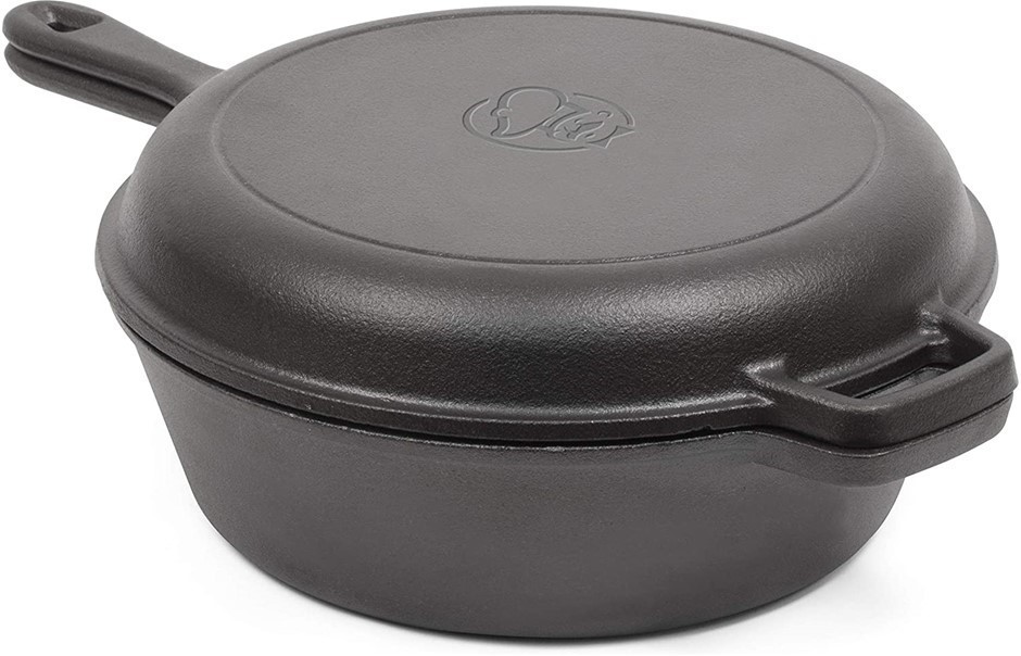 COMMERCIAL CHEF 3 Quart Dutch Oven, Colour: Black, Model: CHFL3CC. NB: Dama