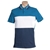BEN SHERMAN Men's Polo, Size 2XL, 100% Cotton, Cyan/Navy/White (B30), PSBAP