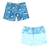 2 x CARIBBEAN JOE Men's Swim Shorts, Size S, Floral & Light Blue, 140567.