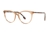 BURBERRY Women's B2325 Glasses Frame, 53-16-140, Light Brown Plaid (4010),