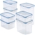 LOCK & LOCK Classic 14 Piece Set Gift Box, HPL809BS, Clear. Buyers Note -