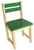 TIKKTOKK Little Boss Timber Chair, Green.