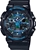 G-SHOCK Mens Blue/Black Analog/Digital Watch with Black Band, Model: GA100C