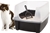 IRIS USA Large Open Top Cat Litter Tray with Scoop and Scatter Shield, Bla