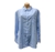2 x JACHS GIRLFRIEND Women's Linen Shirt, Size 2XL, 55%Linen/45%Cotton, Blu